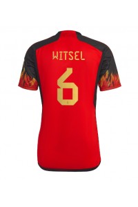 België Axel Witsel #6 Voetbaltruitje Thuis tenue WK 2022 Korte Mouw